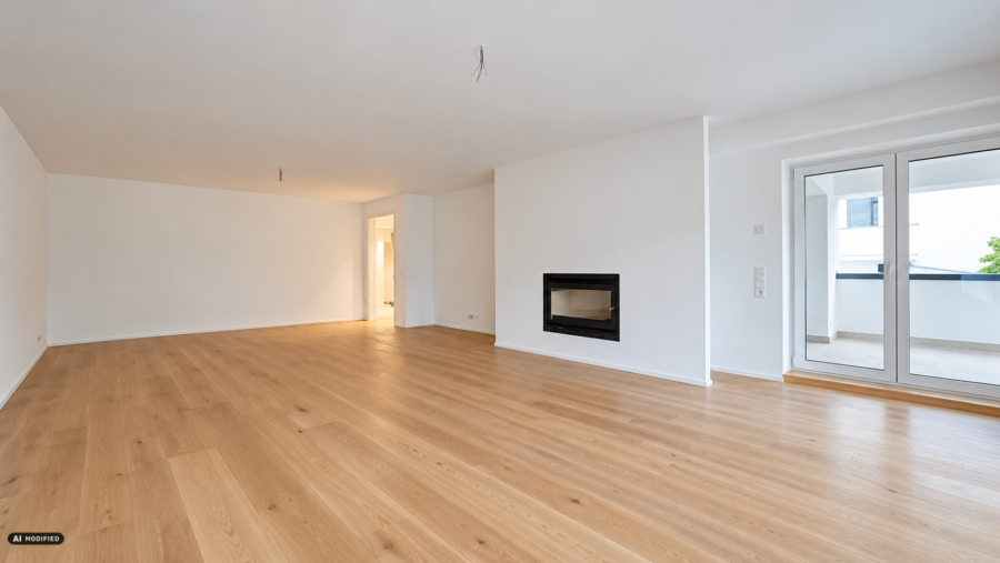 Erstbezug in Hannovers Südstadt – stilvolle 3-Zimmer-Wohnung mit gehobener Ausstattung - Wohnzimmer